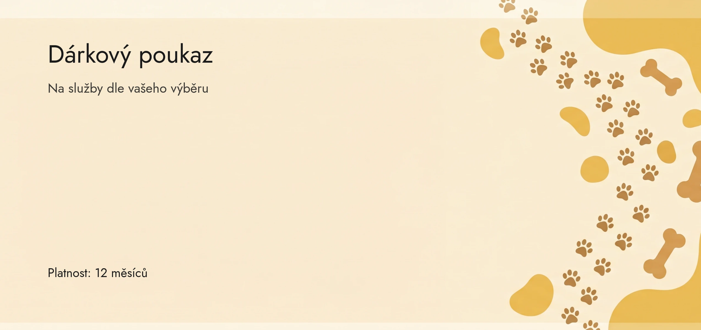 Šablona poukazu: Psí kamarád