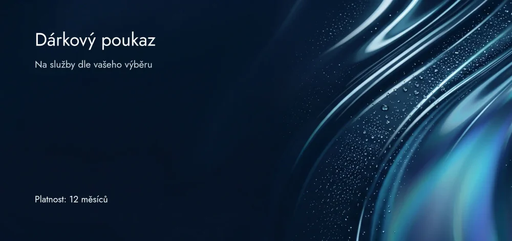 Přední strana dárkového poukazu s vlastním motivem