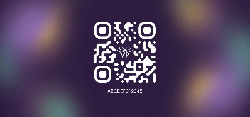 Zadní strana dárkového poukazu s QR kódem a unikátním kódem