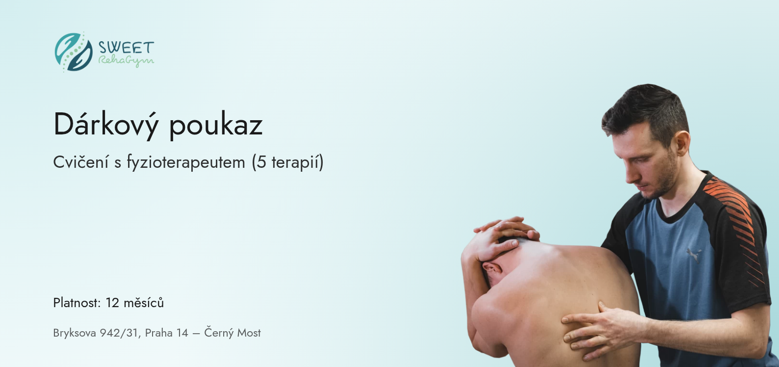 Balíček cvičení s fyzioterapeutem (5 terapií)