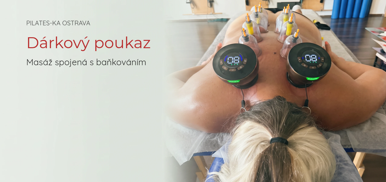 Masáž spojená s baňkováním
