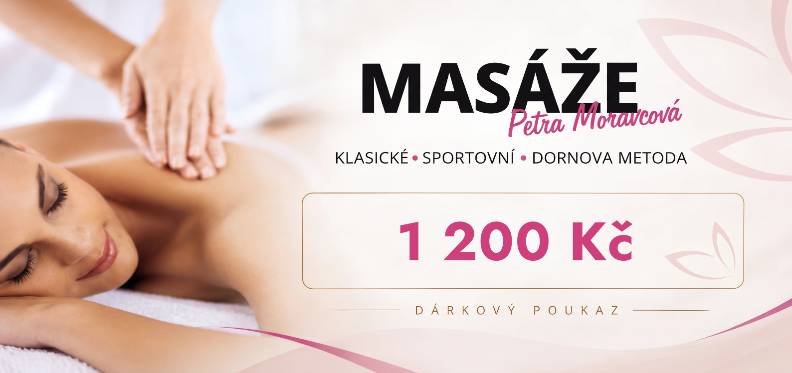 Dárkový poukaz na masáže od Petry