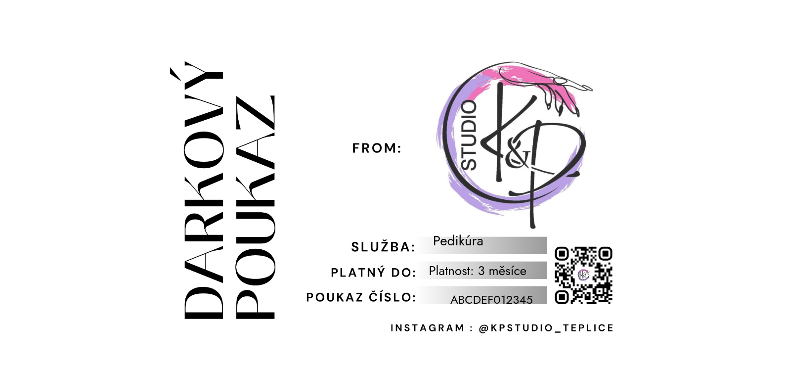 Poukaz na pedikúru 