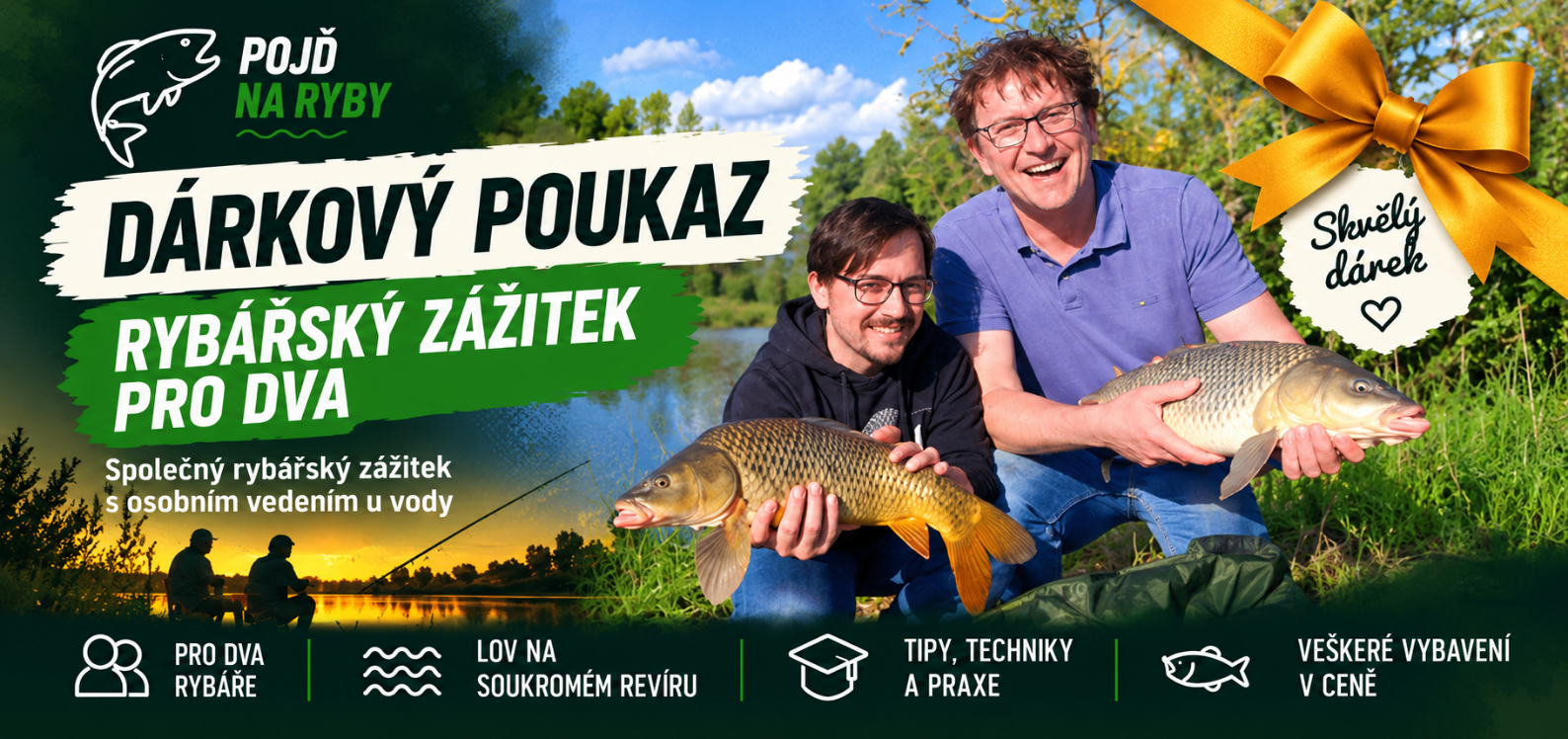 Rybářský zážitek pro dva na 6 hodin