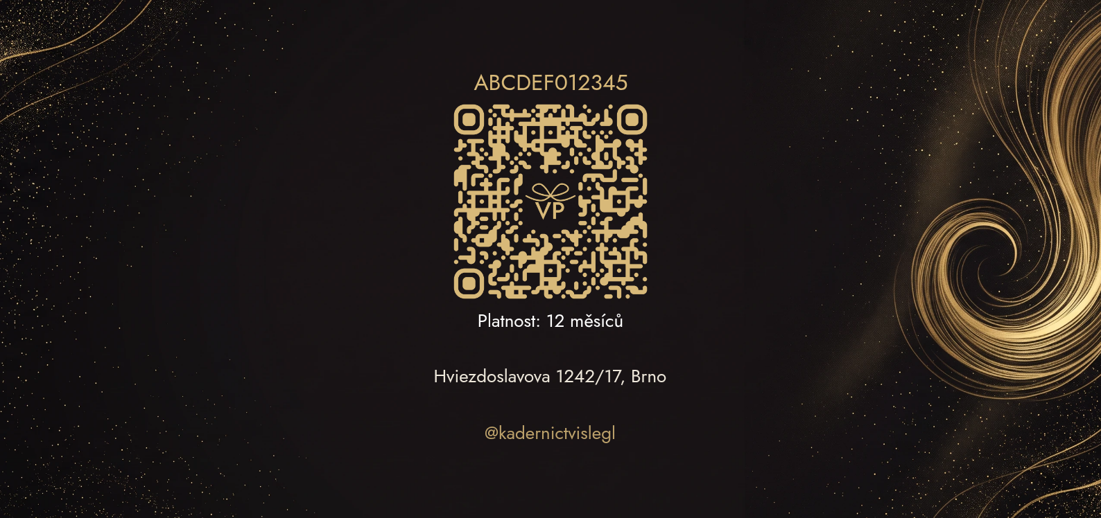 Zadní strana poukazu