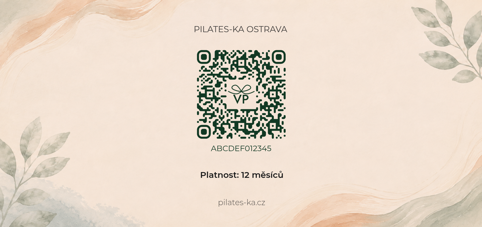 Zadní strana poukazu