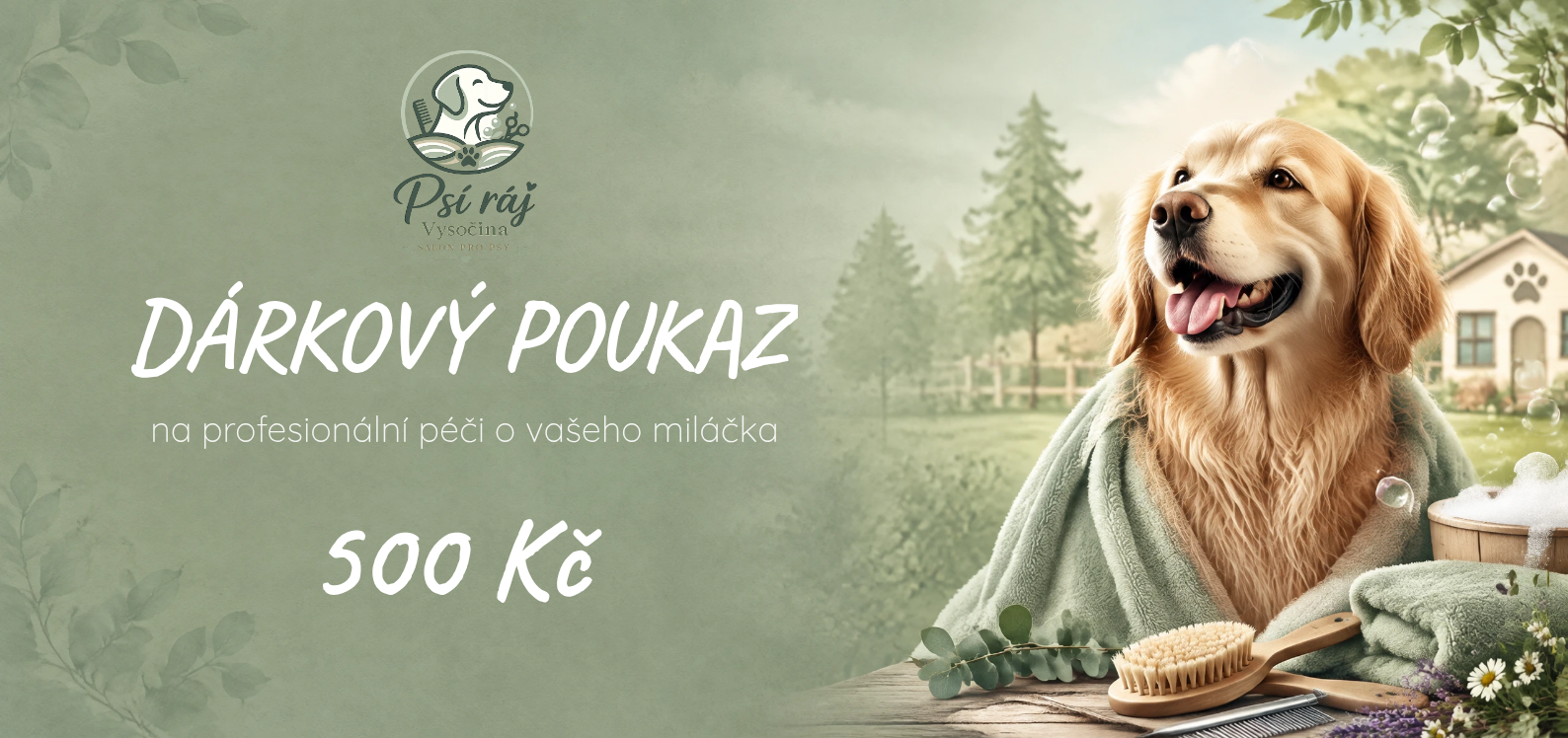 Péče o pejska v salonu Psí ráj Vysočina