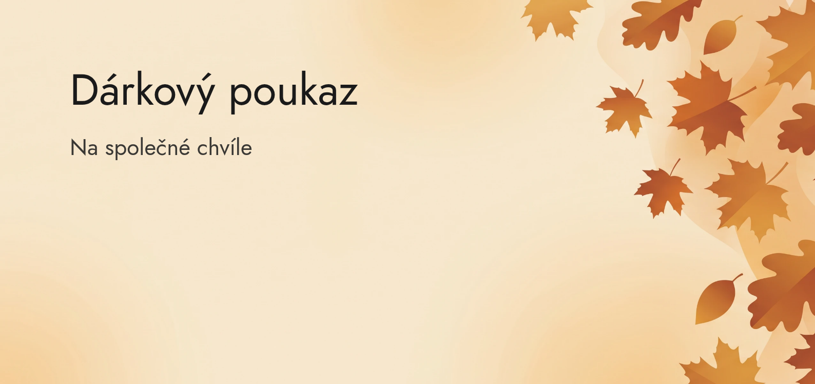 Vzor dárkového poukazu Podzim
