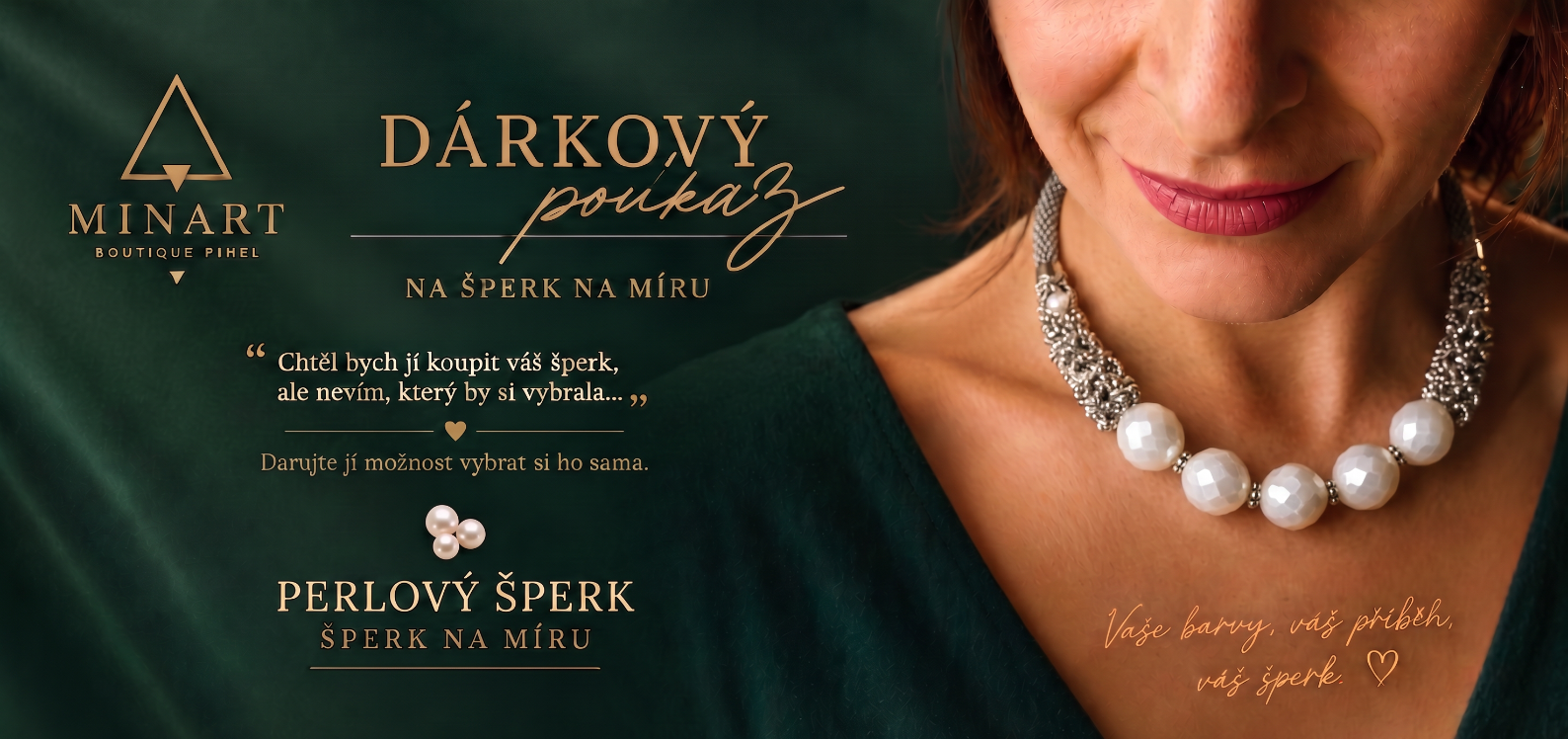 Perlový náhrdelník na míru