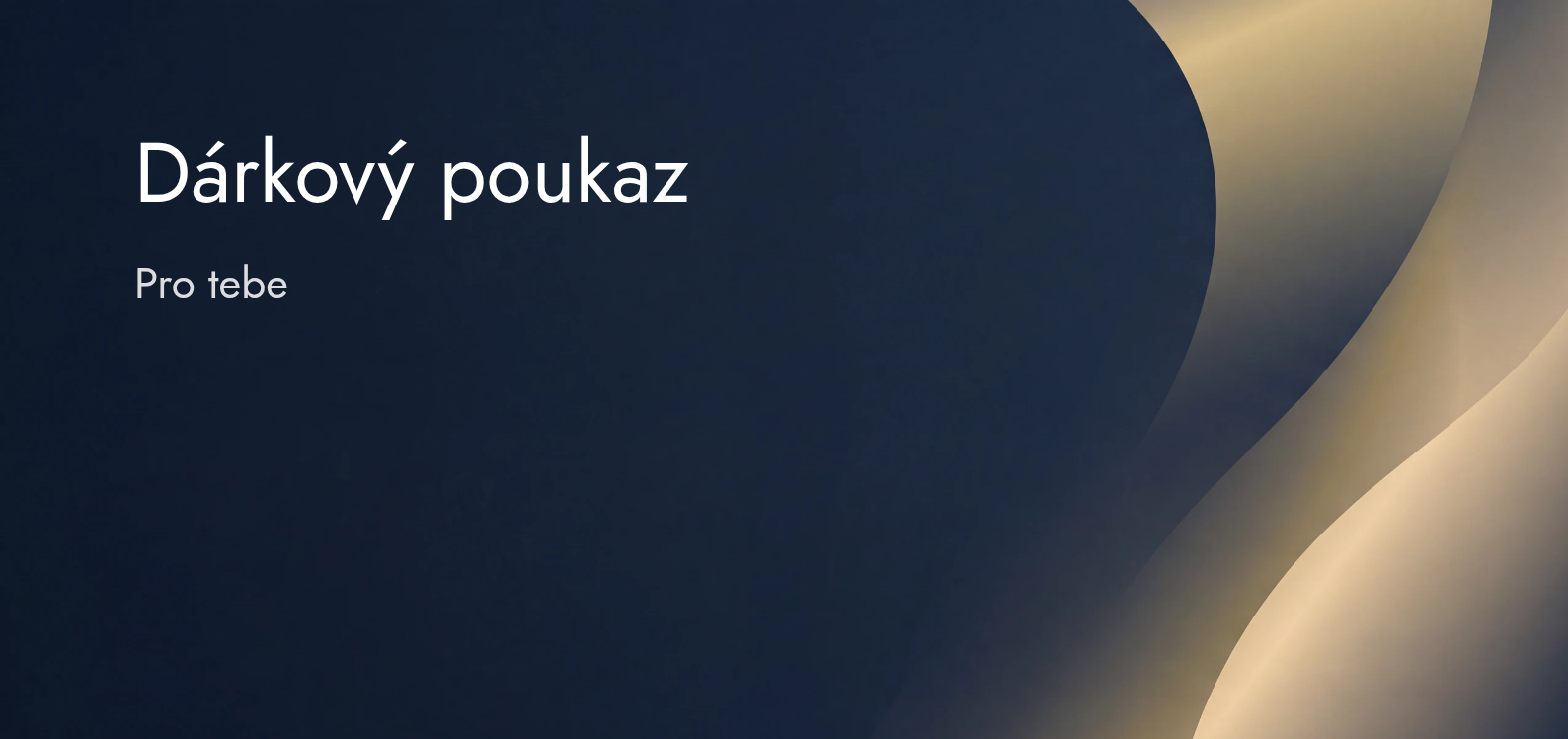 Vzor dárkového poukazu Univerzální tmavý