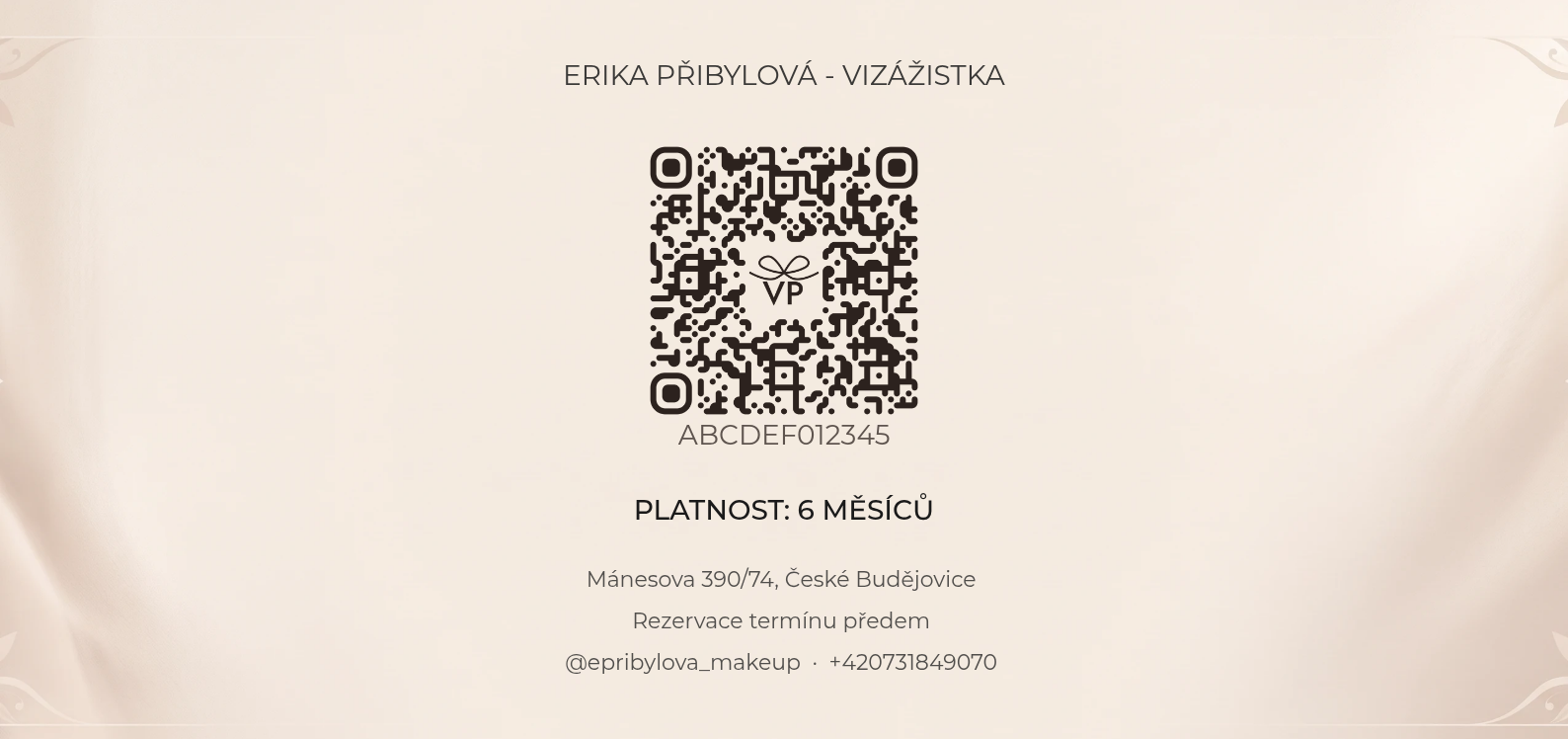 Zadní strana poukazu