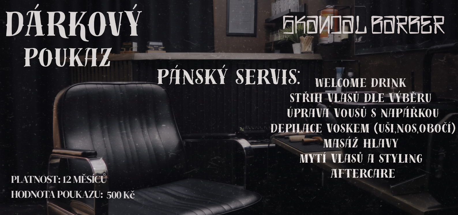 Pánský servis od Skandal Barber
