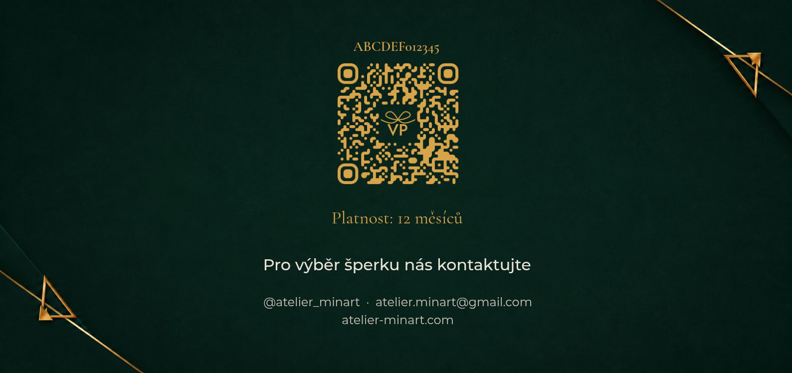 Zadní strana poukazu
