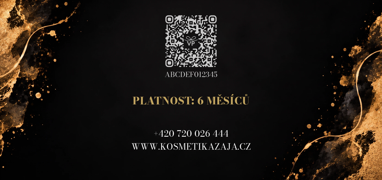 Zadní strana poukazu