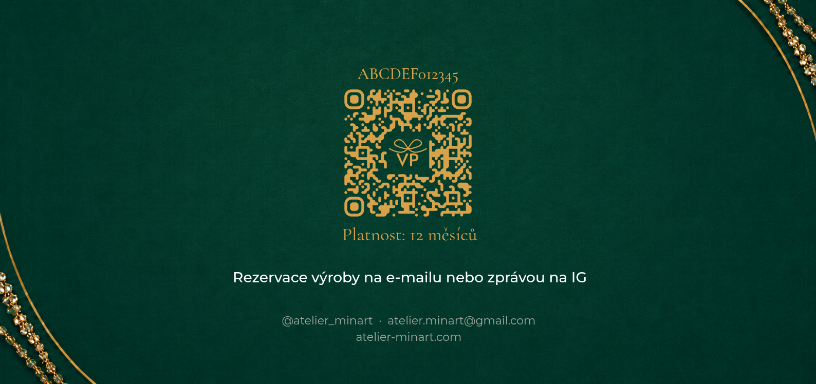 Zadní strana poukazu