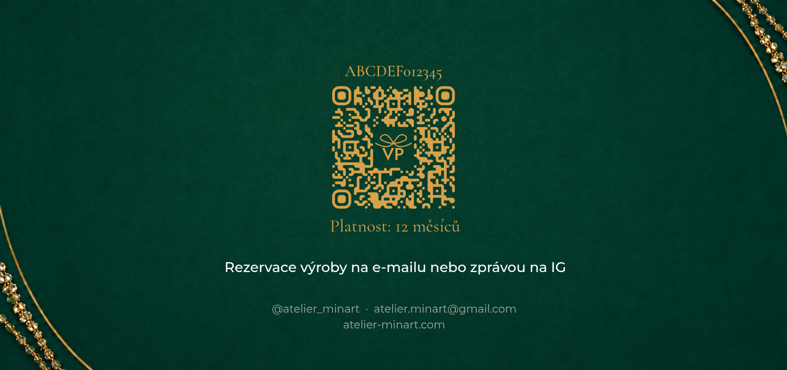 Zadní strana poukazu